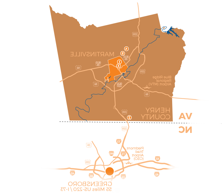 map of the martinsville/henry-county area